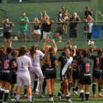Vasco comemora titulo de campeão su-17 da Copa Rio de futebol feminino.